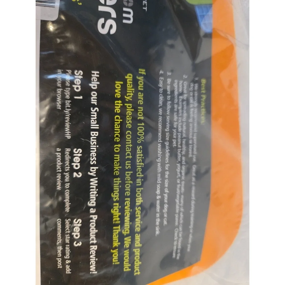 Pet Zone Boredom Busters Engage Orang Slow Feeder Licking Mat CalmersCat Dog New